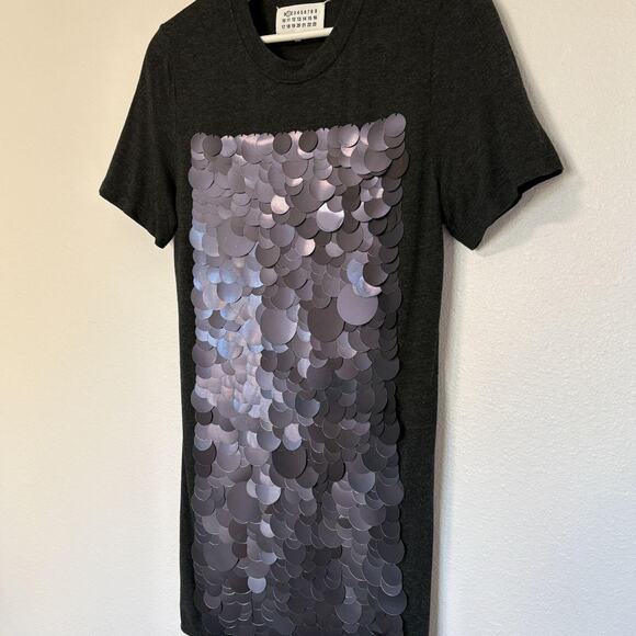 Maison Martin Margiela Mini Dress Shirt with Sequins L - Picture 2 of 8